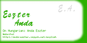 eszter anda business card